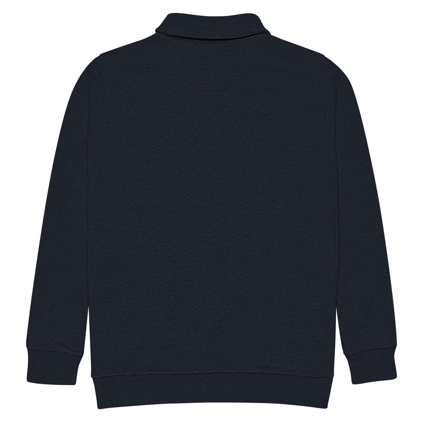 Fleece pullover quarter zip in carbon grey with soft fleece interior and relaxed fit