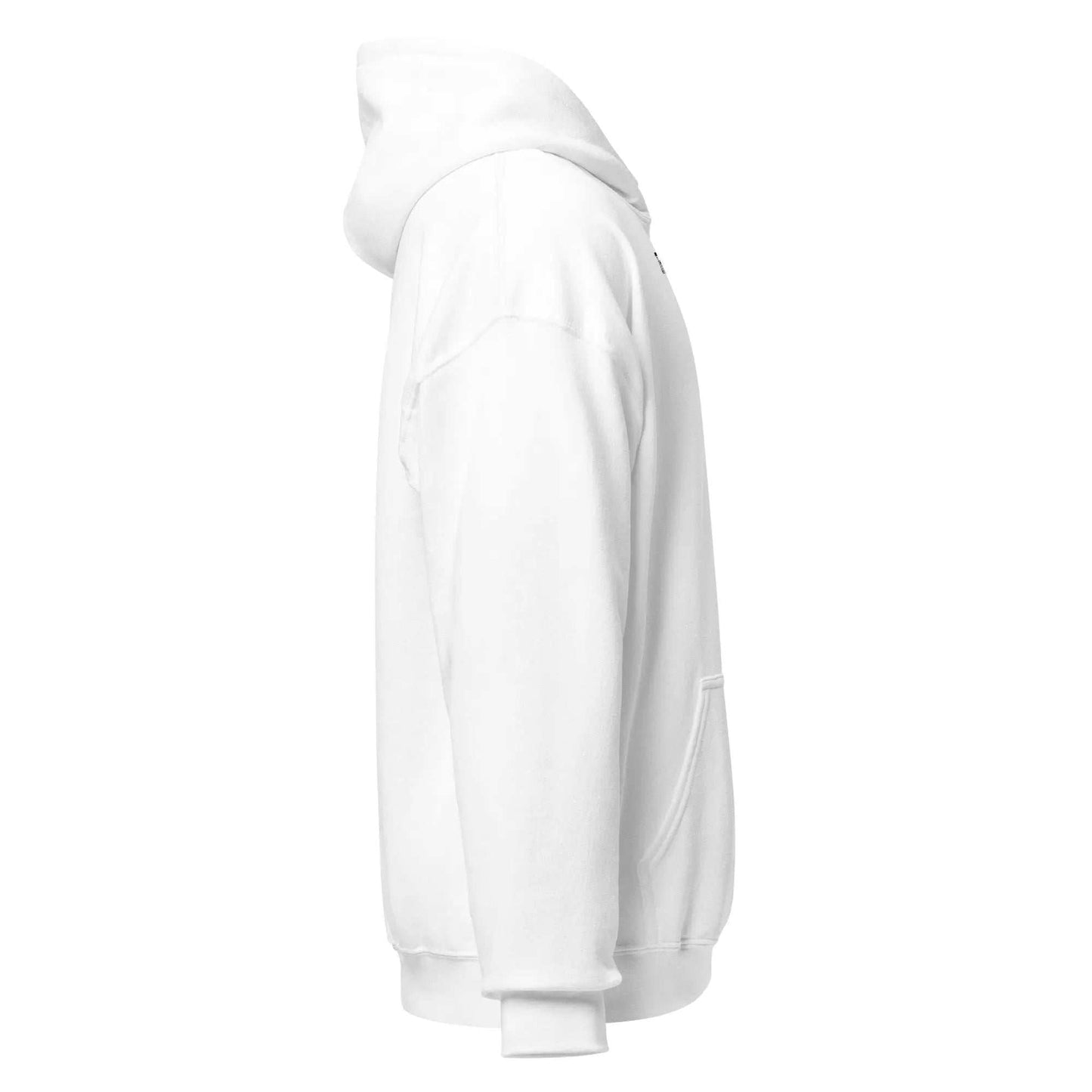 Cozy and stylish mom hoodie in dark navy with double-lined hood and front pouch pocket