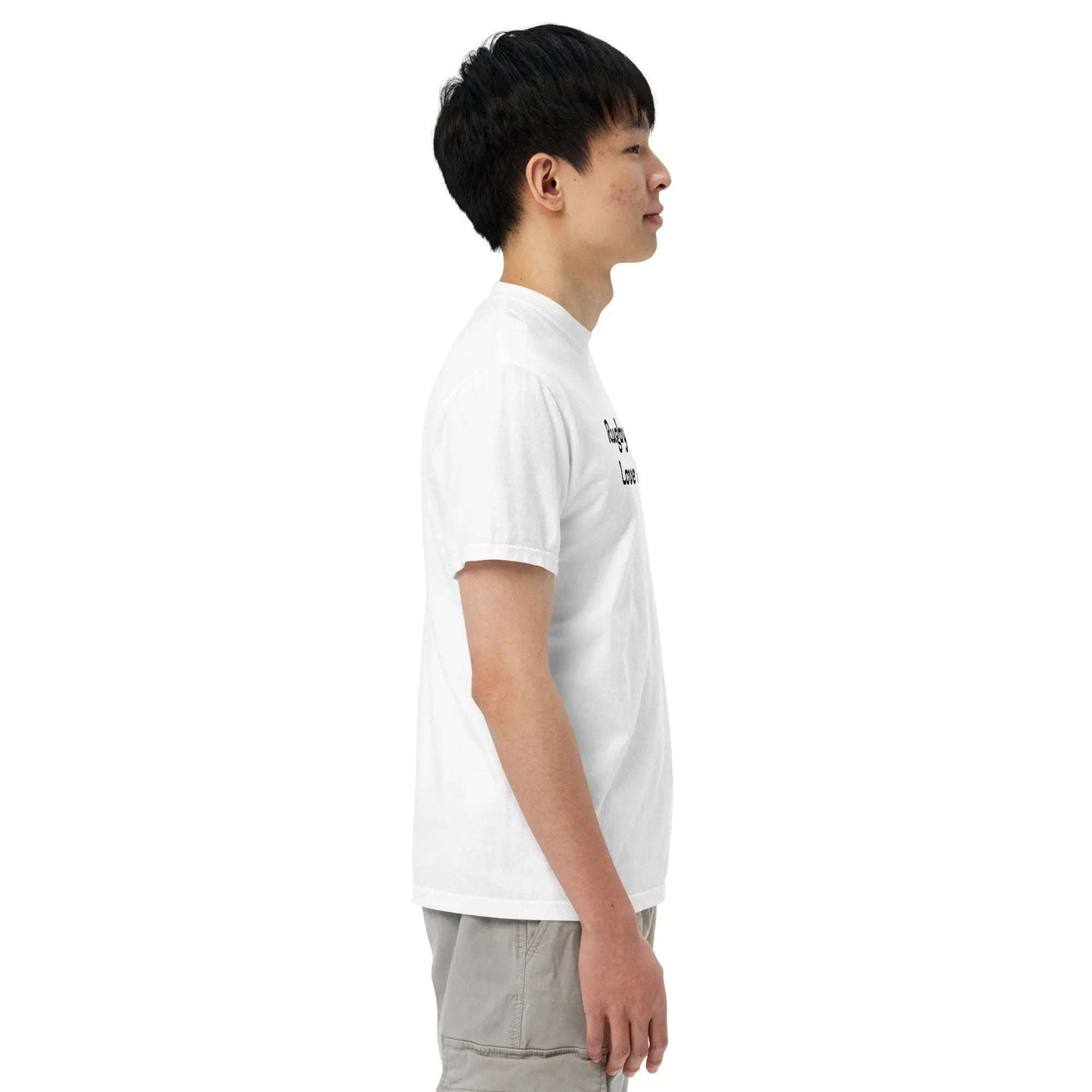 Rugby Heavyweight T-Shirt in garment-dyed 100% ring-spun cotton with relaxed fit and durable double-needle stitching