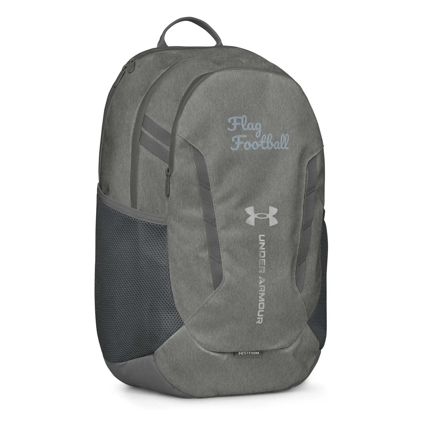 Under Armour Flag Football Backpack for youth and adults with multiple pockets and durable design