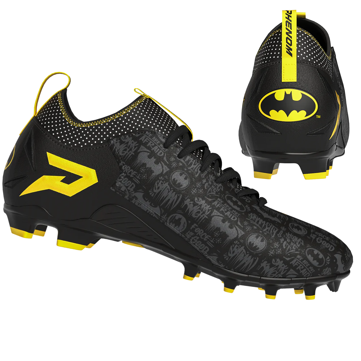 Batman Football Cleats - Quantum Speed by Phenom Elite Phenom Elite Brand Football Cleats 14