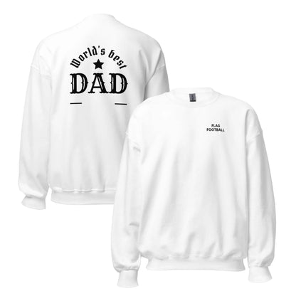 Dad Flag Football Sweatshirt L2N2 Sweatshirt White / 3XL