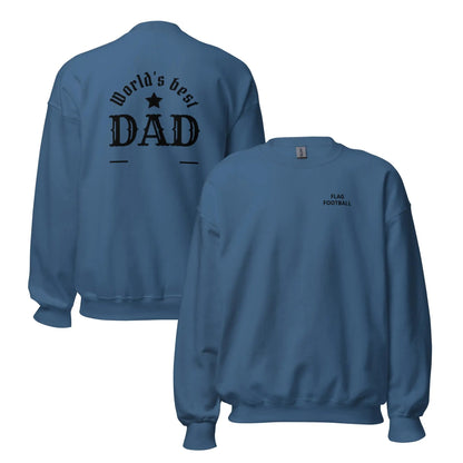 Dad Flag Football Sweatshirt L2N2 Sweatshirt Indigo Blue / 3XL