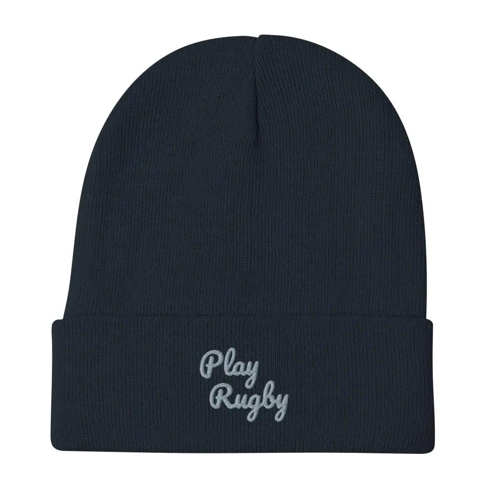 Embroidered Beanie L2N2  Navy