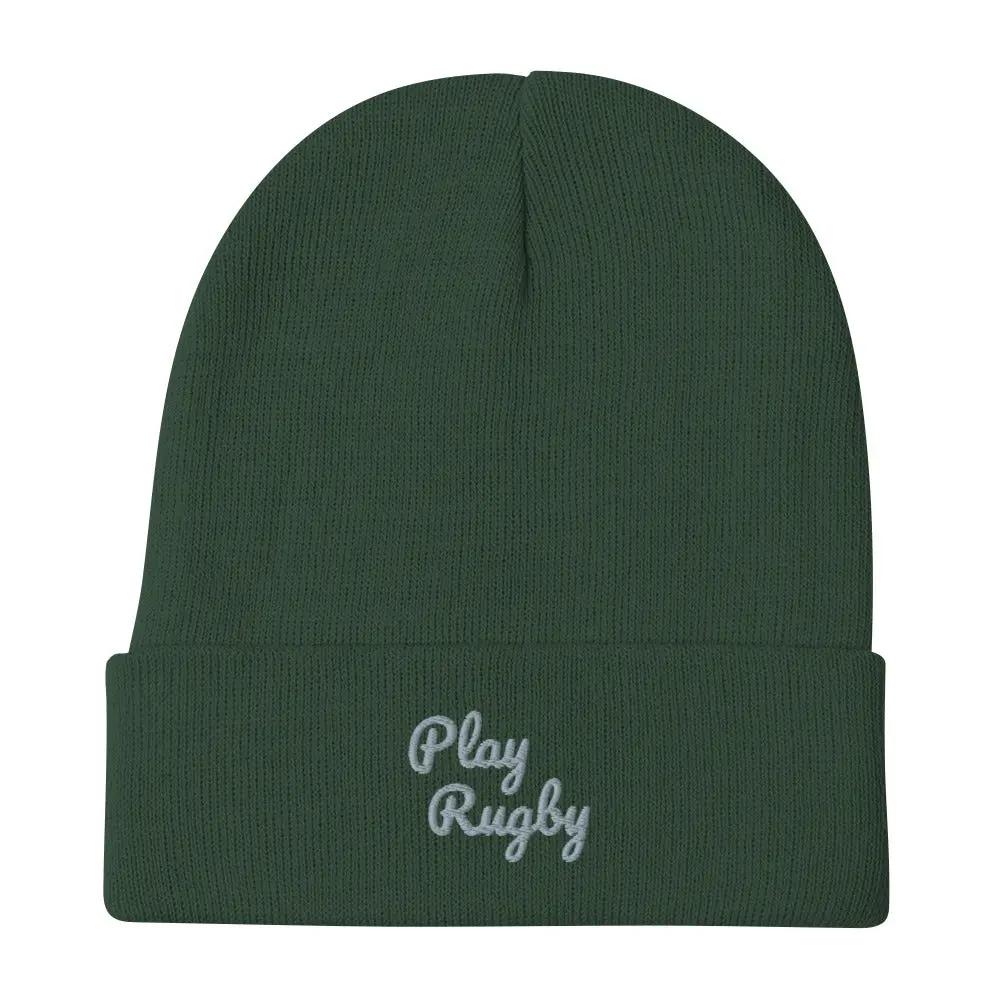 Embroidered Beanie L2N2  Dark green