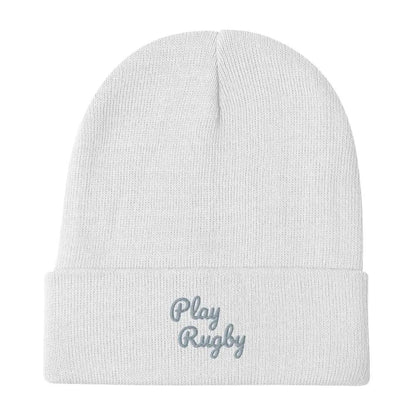 Embroidered Beanie L2N2  White