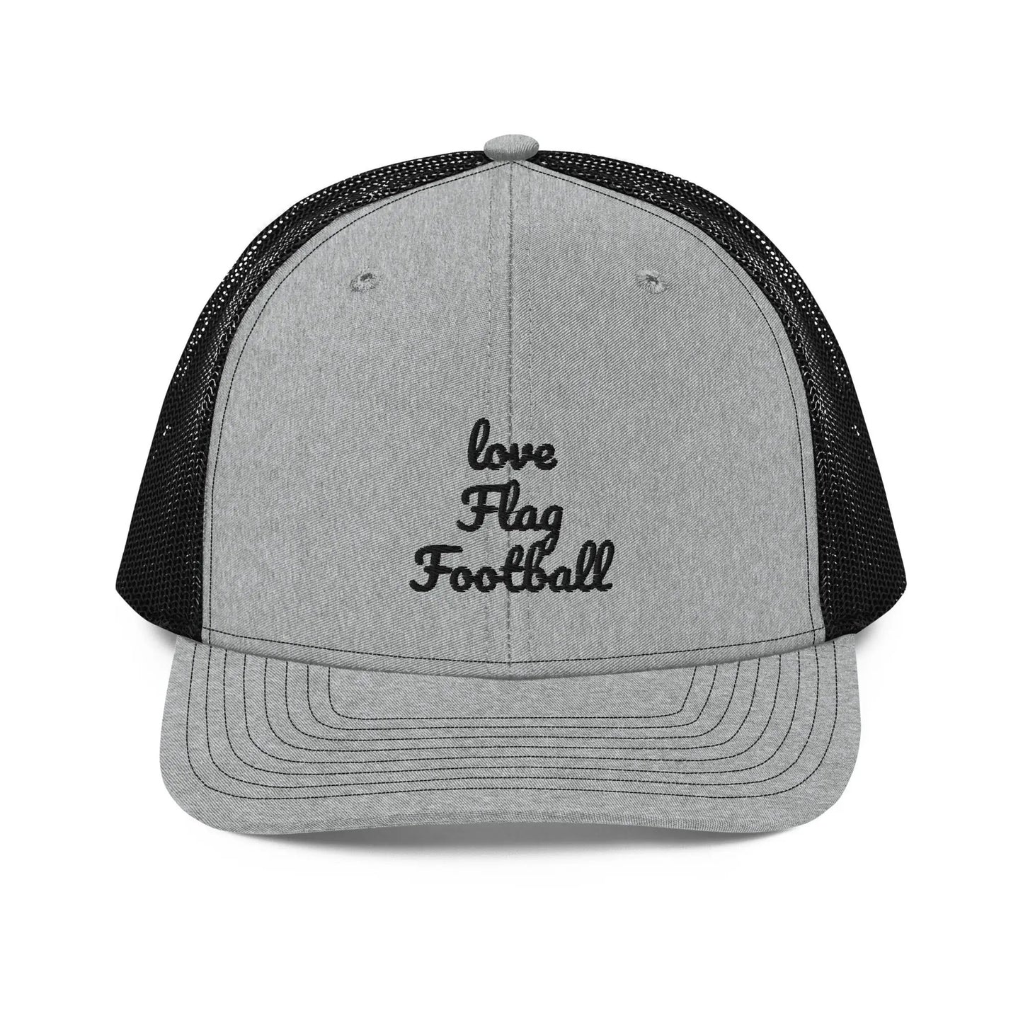Flag Football Open Mesh Hat L2N2  Heather Grey / Black