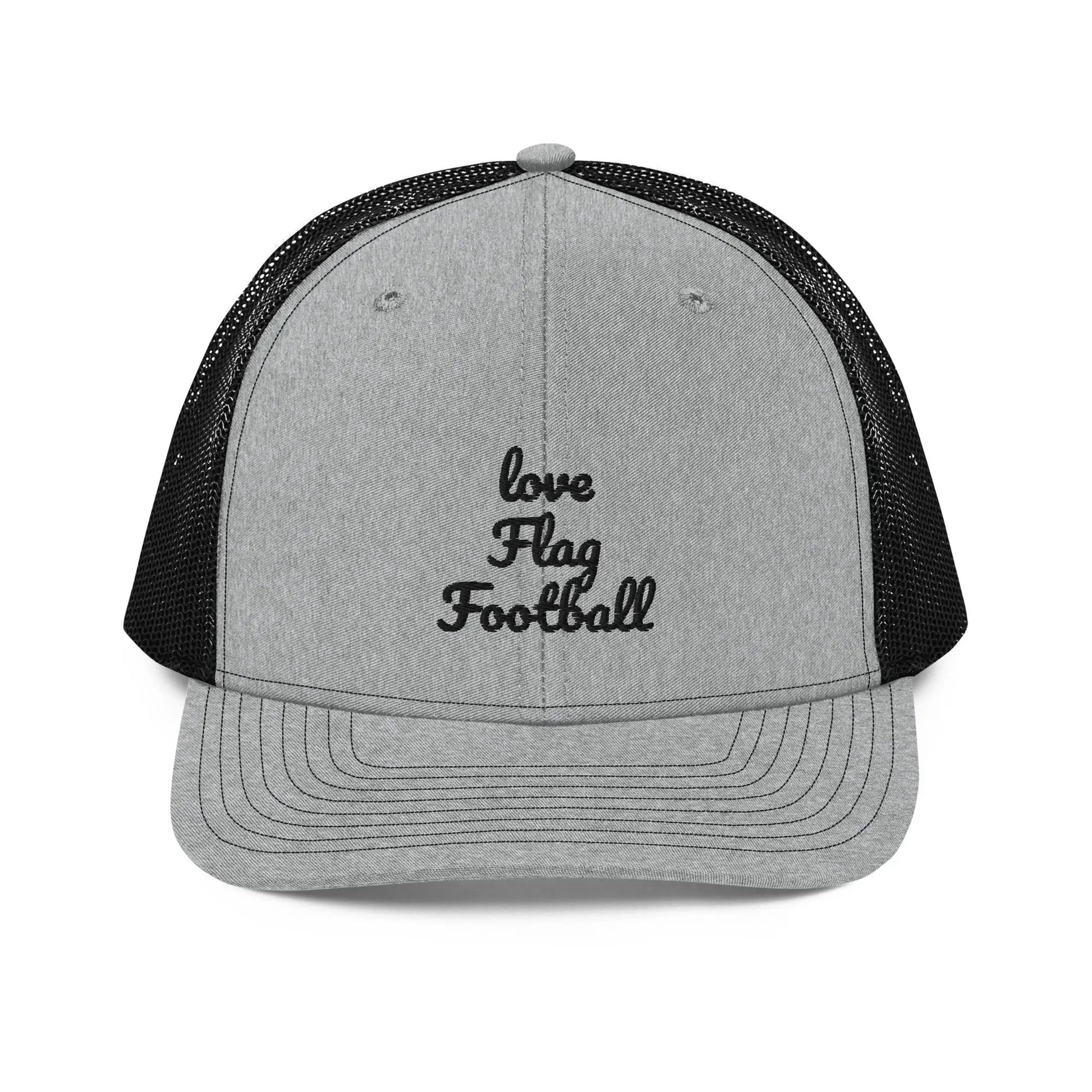 Flag Football Open Mesh Hat L2N2  Heather Grey / Black