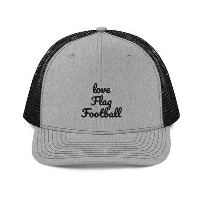 Flag Football Open Mesh Hat L2N2  Heather Grey / Black