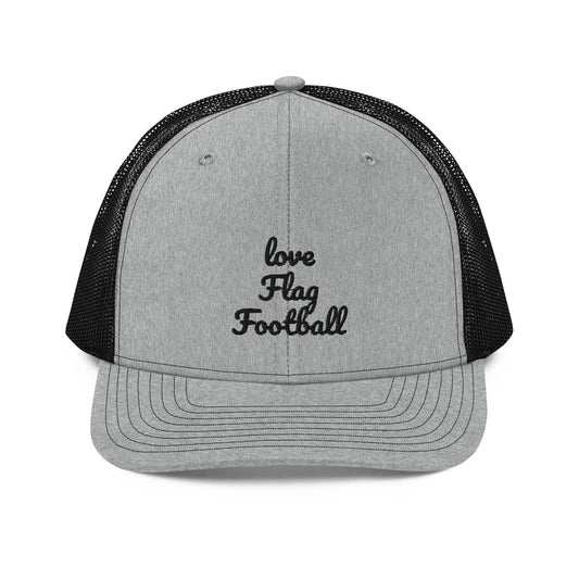 Flag Football Open Mesh Hat L2N2  Heather Grey / Black