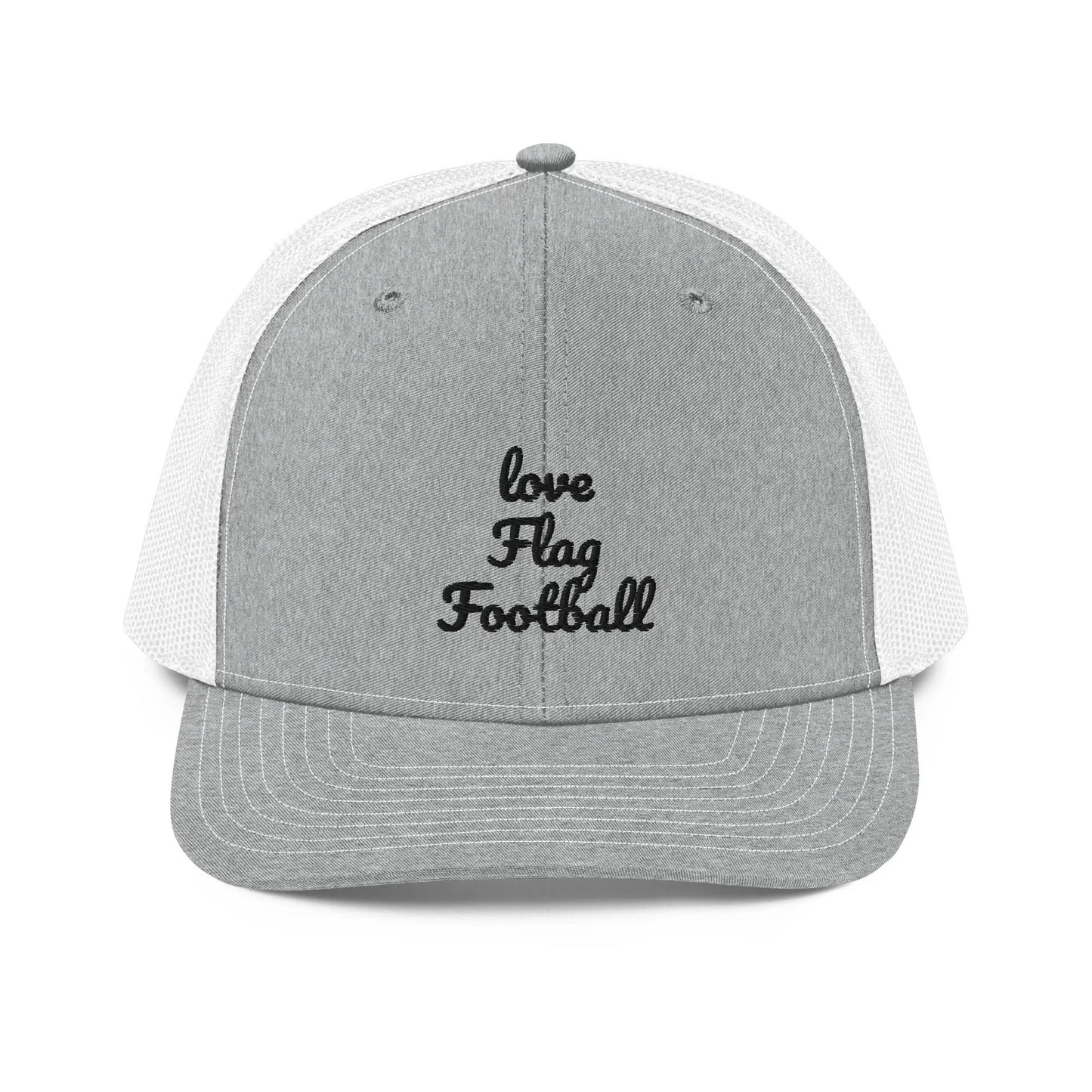Flag Football Open Mesh Hat L2N2  Heather Grey/White
