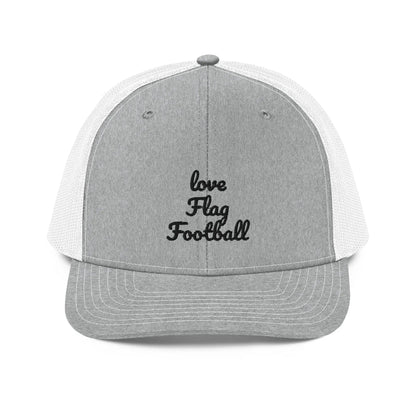Flag Football Open Mesh Hat L2N2  Heather Grey/White