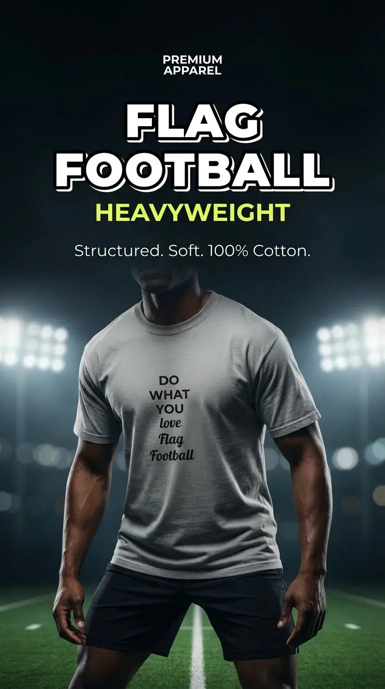 Heavyweight T-shirt Flag Football L2N2 T-Shirt   L2N2