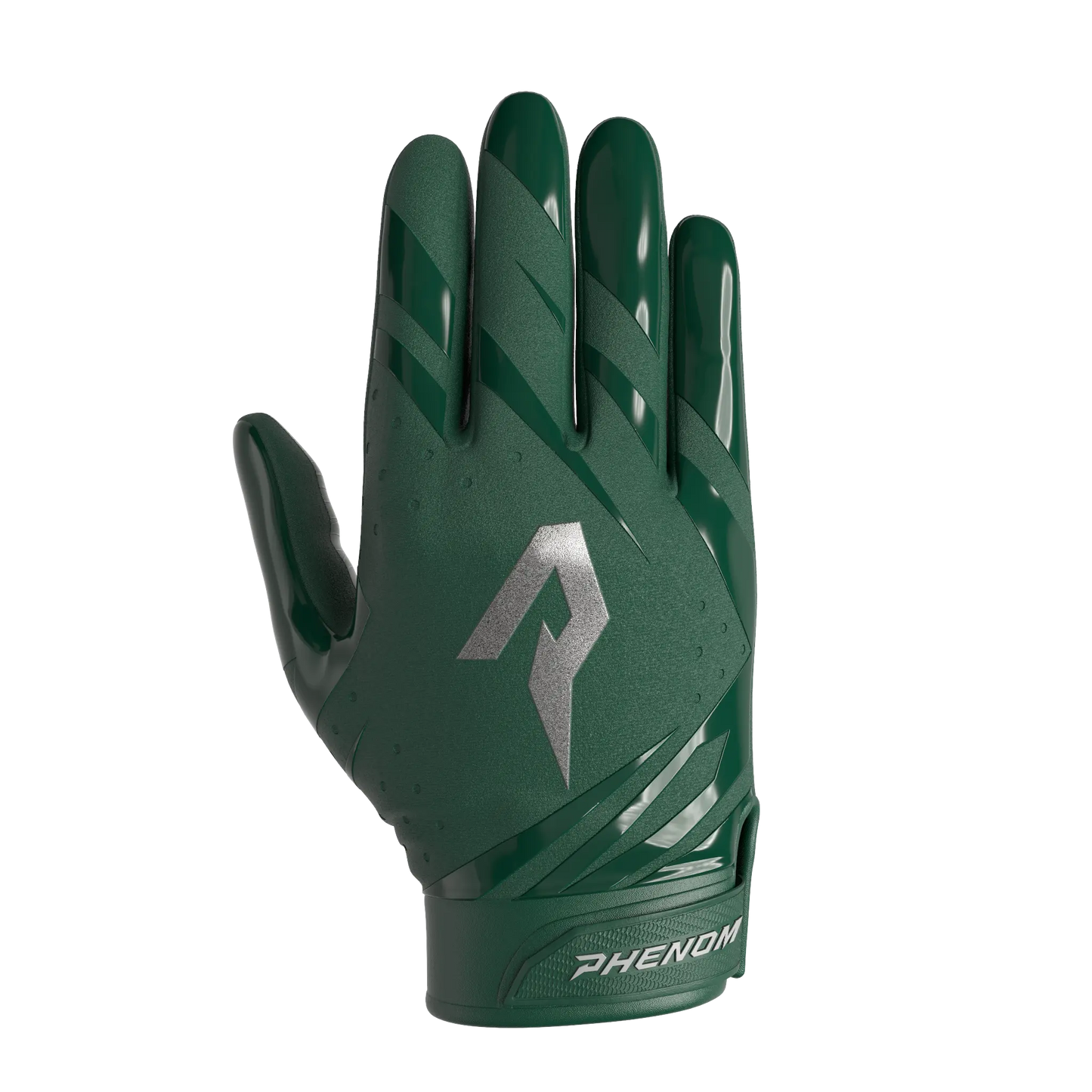 Phenom Elite VPS5 Adult Football Gloves - Team Colors Phenom Elite Brand Football Gloves 3XL / Dark Green