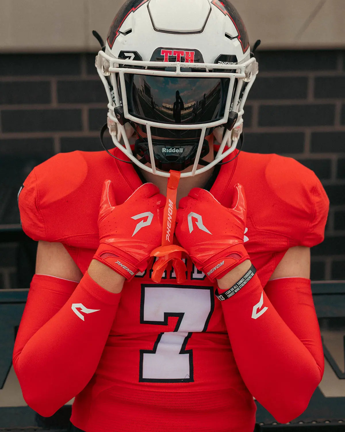 Phenom Elite VPS5 Adult Football Gloves - Team Colors Phenom Elite Brand Football Gloves