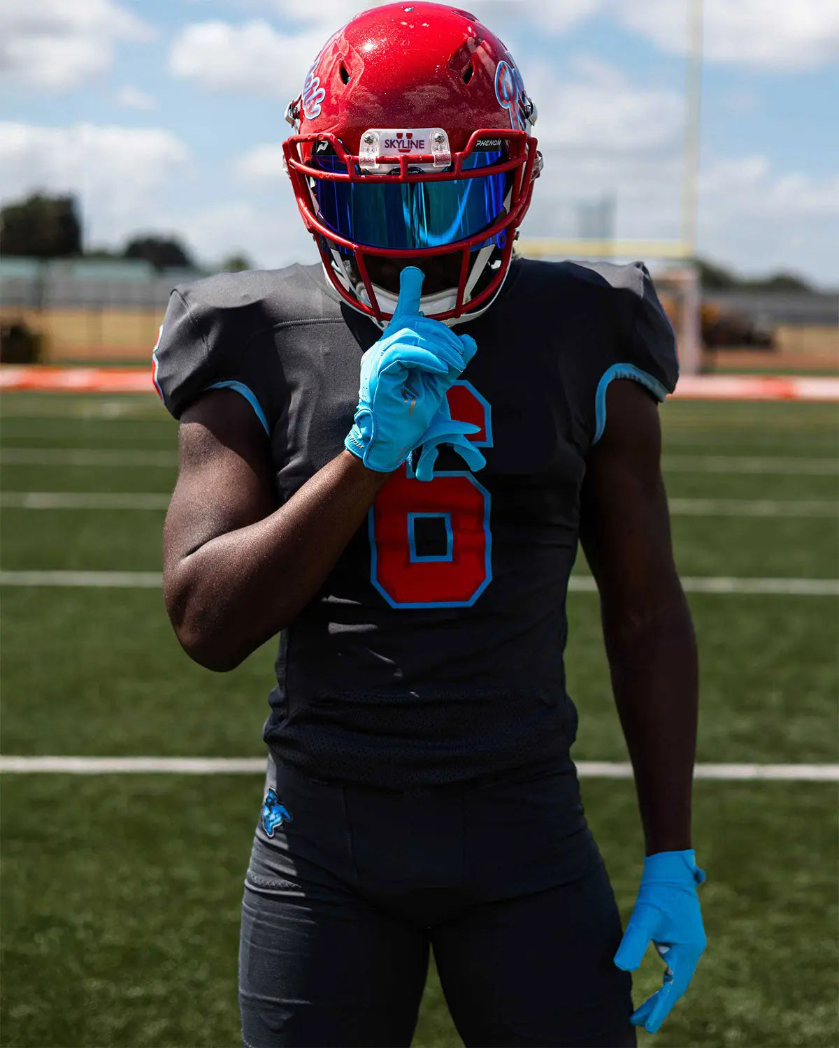 Phenom Elite VPS5 Adult Football Gloves - Team Colors Phenom Elite Brand Football Gloves