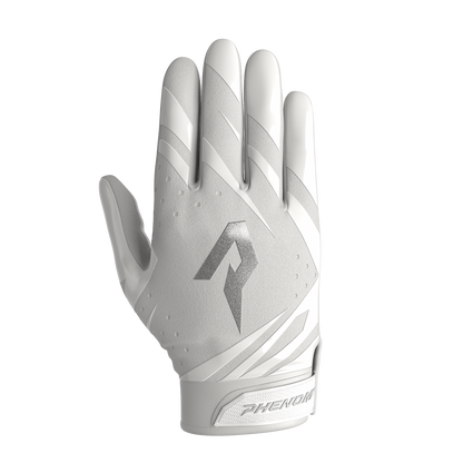 Phenom Elite VPS5 Youth Football Gloves - Team Colors Phenom Elite Brand Football Gloves White / Youth Large