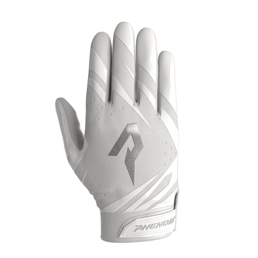 Phenom Elite VPS5 Youth Football Gloves - Team Colors Phenom Elite Brand Football Gloves White / Youth Large