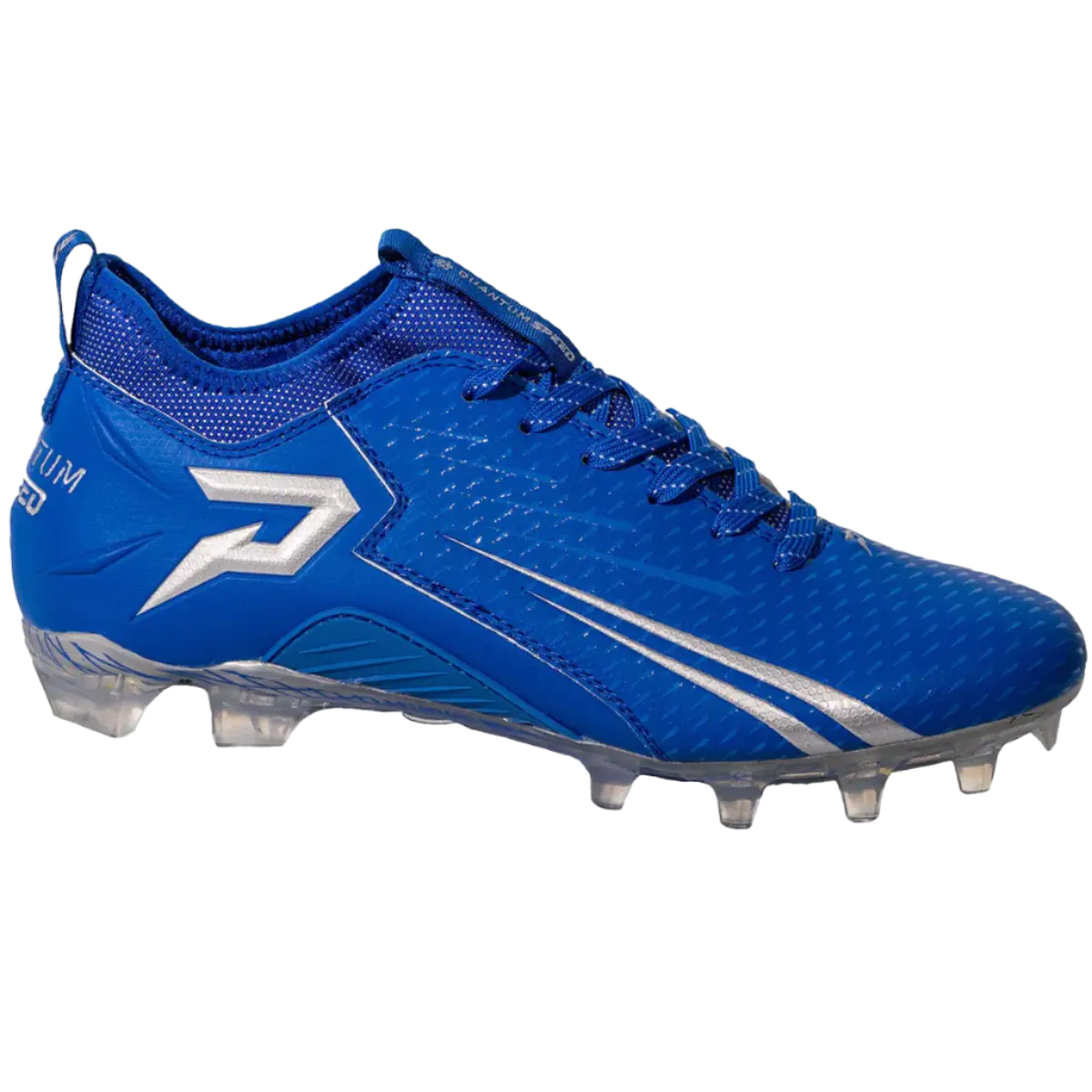 Quantum Speed: Football Cleats - Royal Blue - Team Colors Phenom Elite Brand