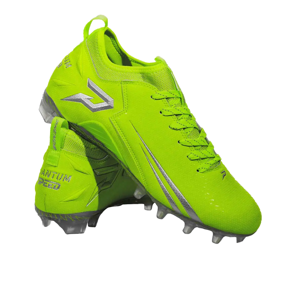 Quantum Speed: Football Cleats - Slime - Team Colors Phenom Elite Brand
