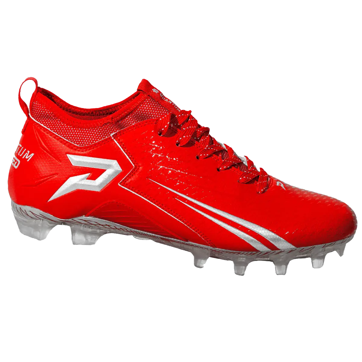 Quantum Speed: Football Cleats - Red - Team Colors Phenom Elite Brand