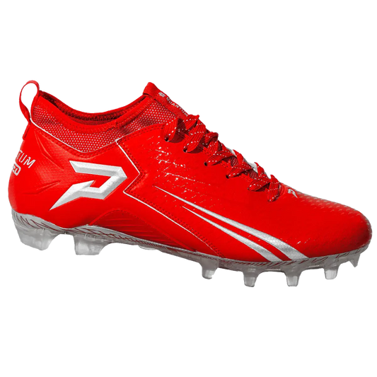 Quantum Speed: Football Cleats - Red - Team Colors Phenom Elite Brand