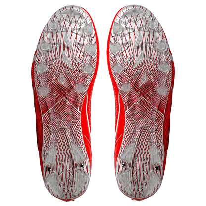 Quantum Speed: Football Cleats - Red - Team Colors Phenom Elite Brand