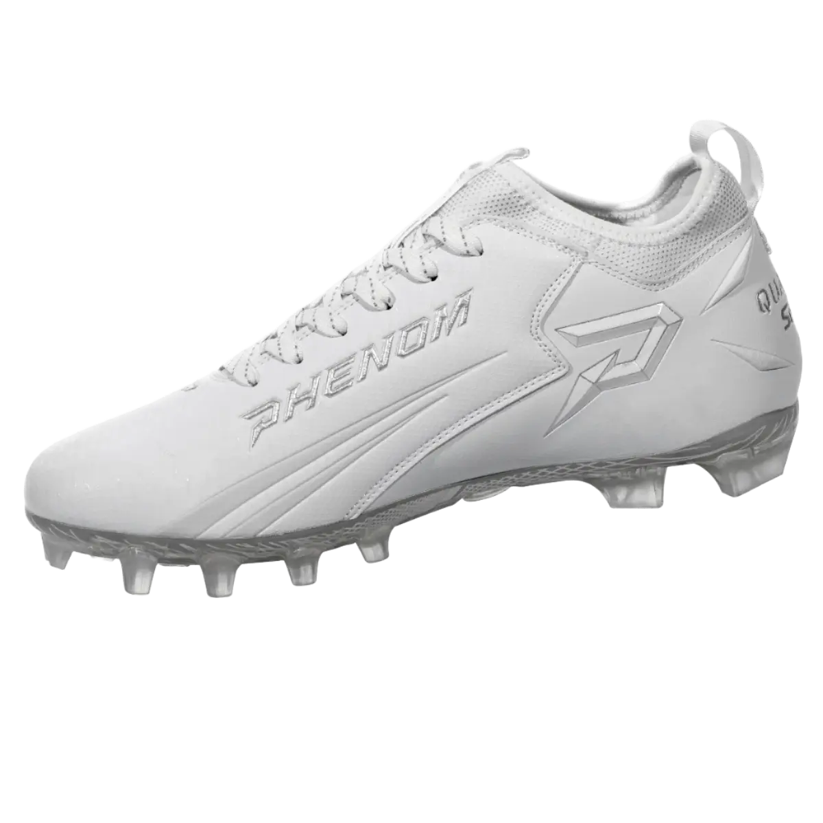 Quantum Speed: Football Cleats - White - Team Colors Phenom Elite Brand