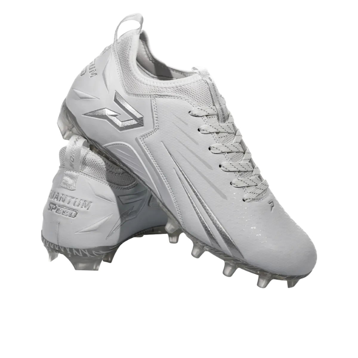 Quantum Speed: Football Cleats - White - Team Colors Phenom Elite Brand