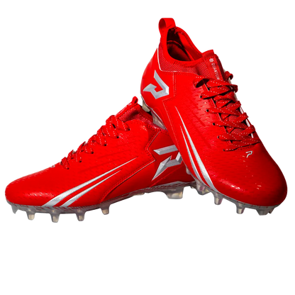 Quantum Speed: Football Cleats - Red - Team Colors Phenom Elite Brand