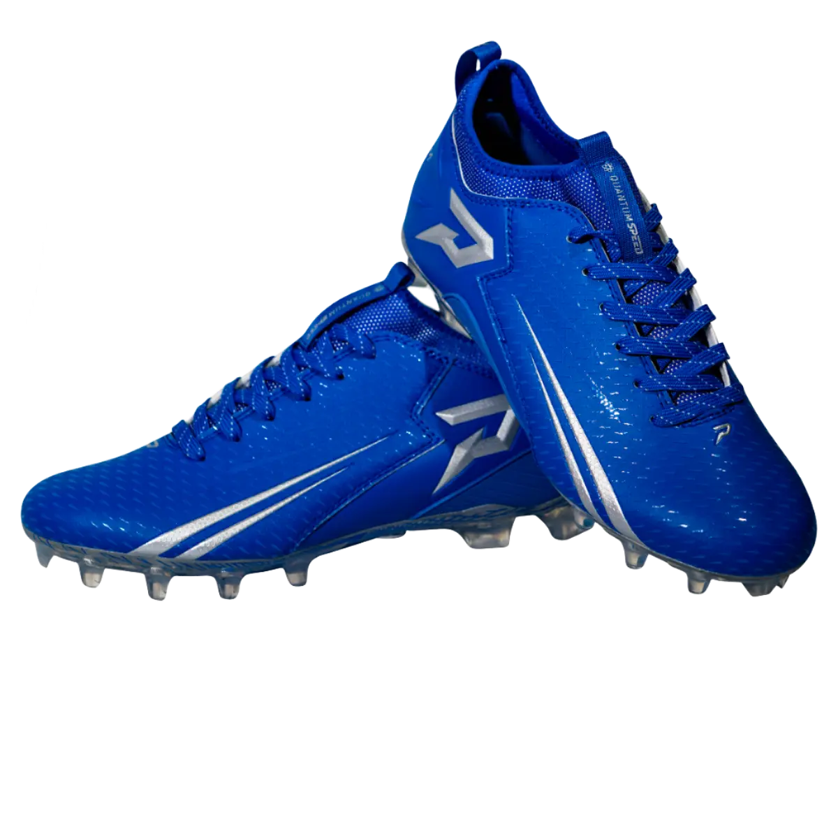 Quantum Speed: Football Cleats - Royal Blue - Team Colors Phenom Elite Brand