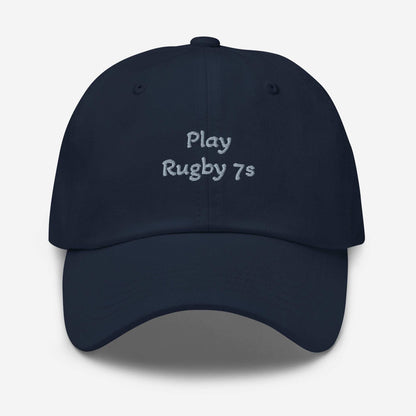 Low-profile Rugby Sports Hat in green camo with adjustable strap and curved visor