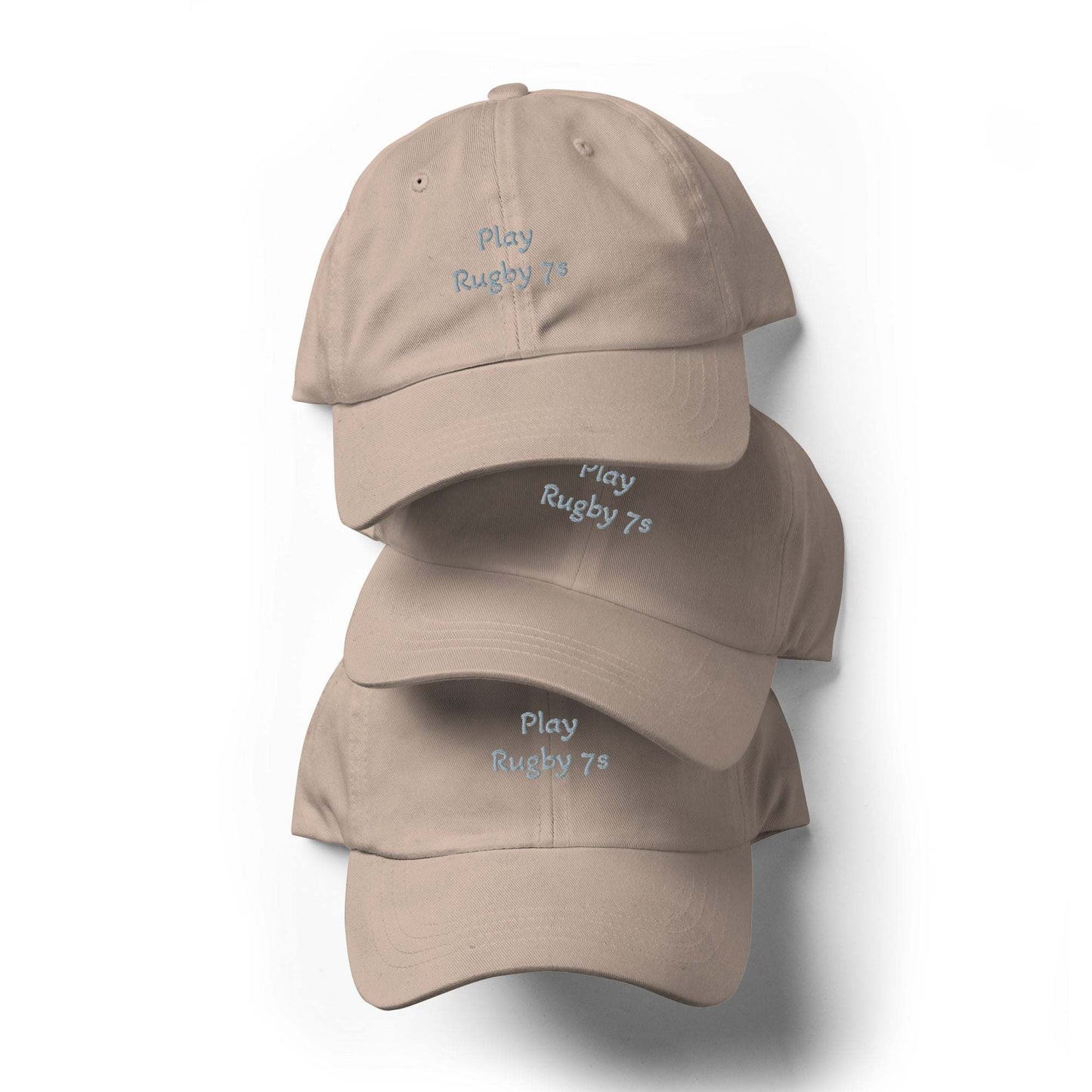 Green camo Rugby Sports Hat with adjustable strap and curved visor, low-profile 6-panel design