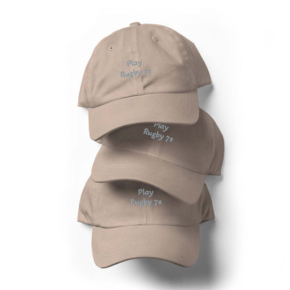 Green camo Rugby Sports Hat with adjustable strap and curved visor, low-profile 6-panel design