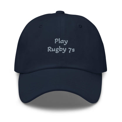Green camo Rugby Sports Hat with adjustable strap and curved visor