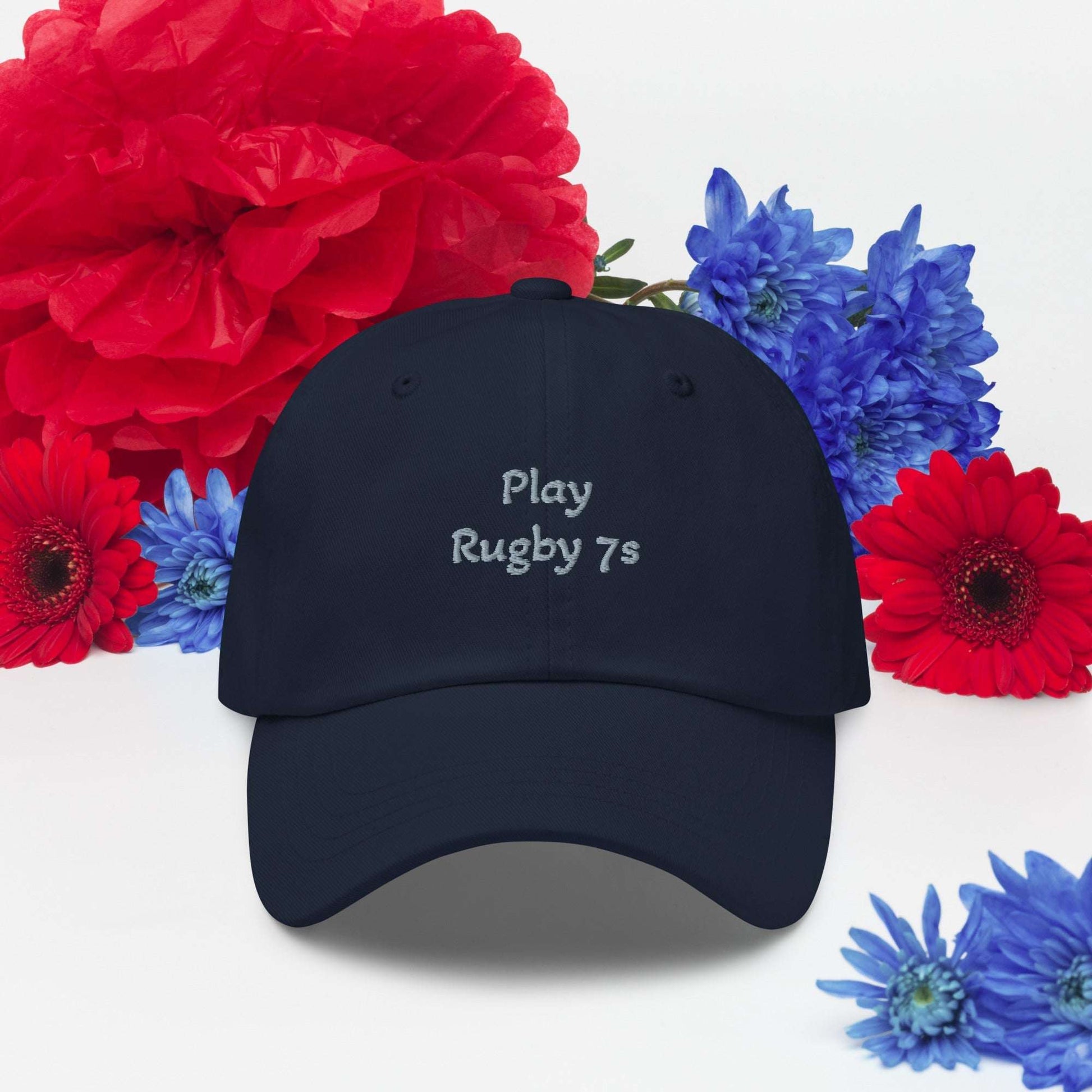 Green camo Rugby Sports Hat with adjustable strap and curved visor, low-profile 6-panel design