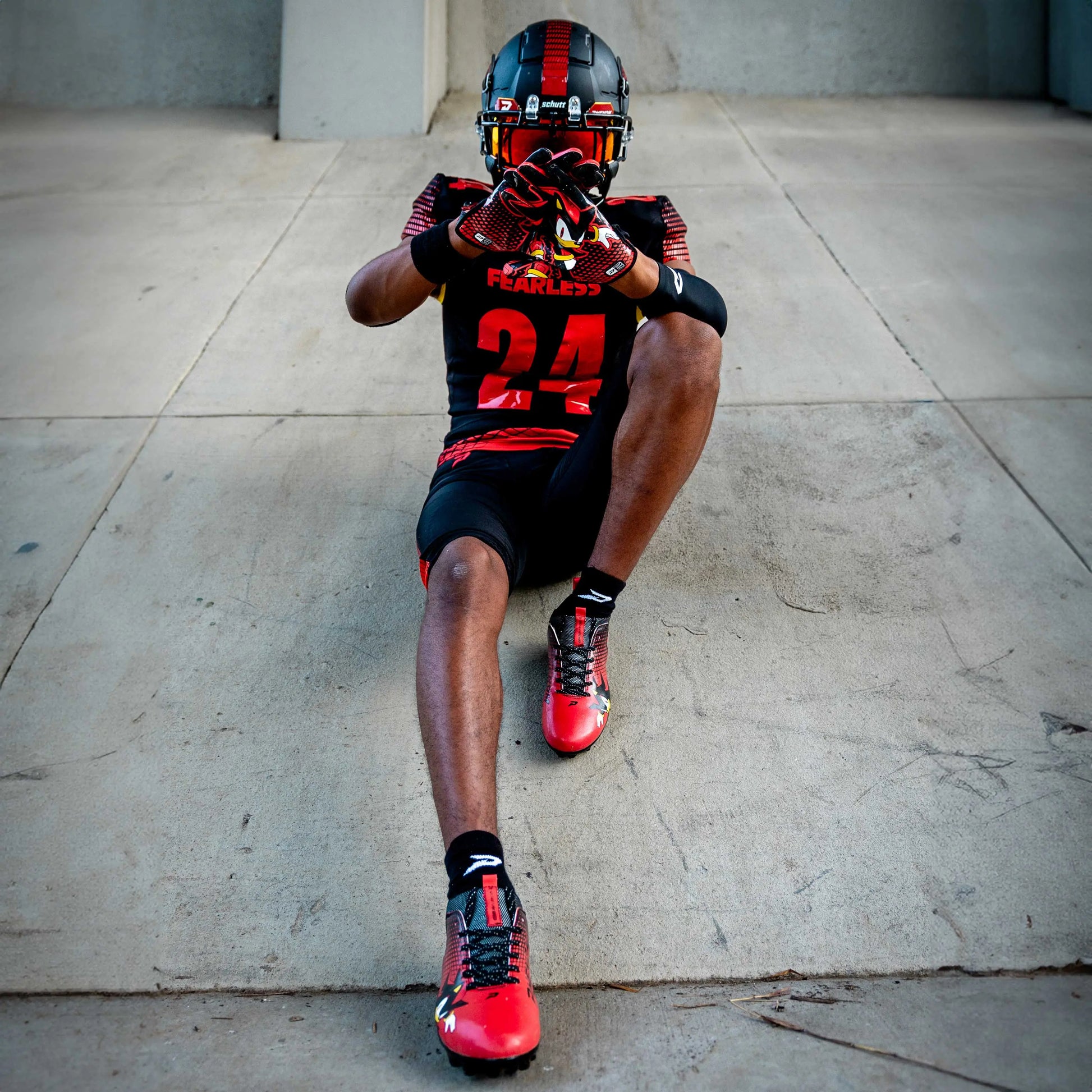 Shadow the Hedgehog Football Cleats - Quantum Speed 2.0 by Phenom Elite Phenom Elite Brand