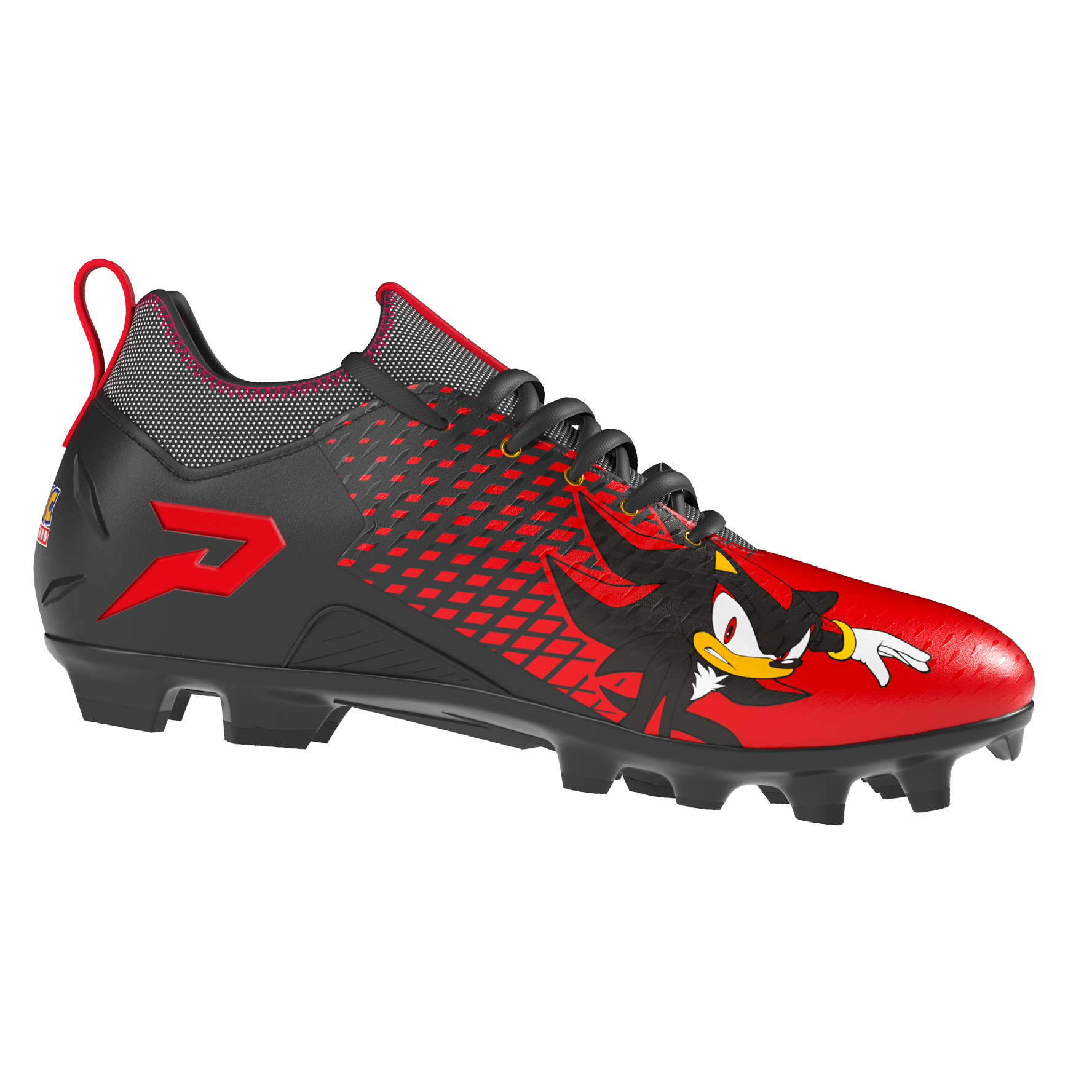 Shadow the Hedgehog Football Cleats - Quantum Speed 2.0 by Phenom Elite Phenom Elite Brand Football Cleats 15