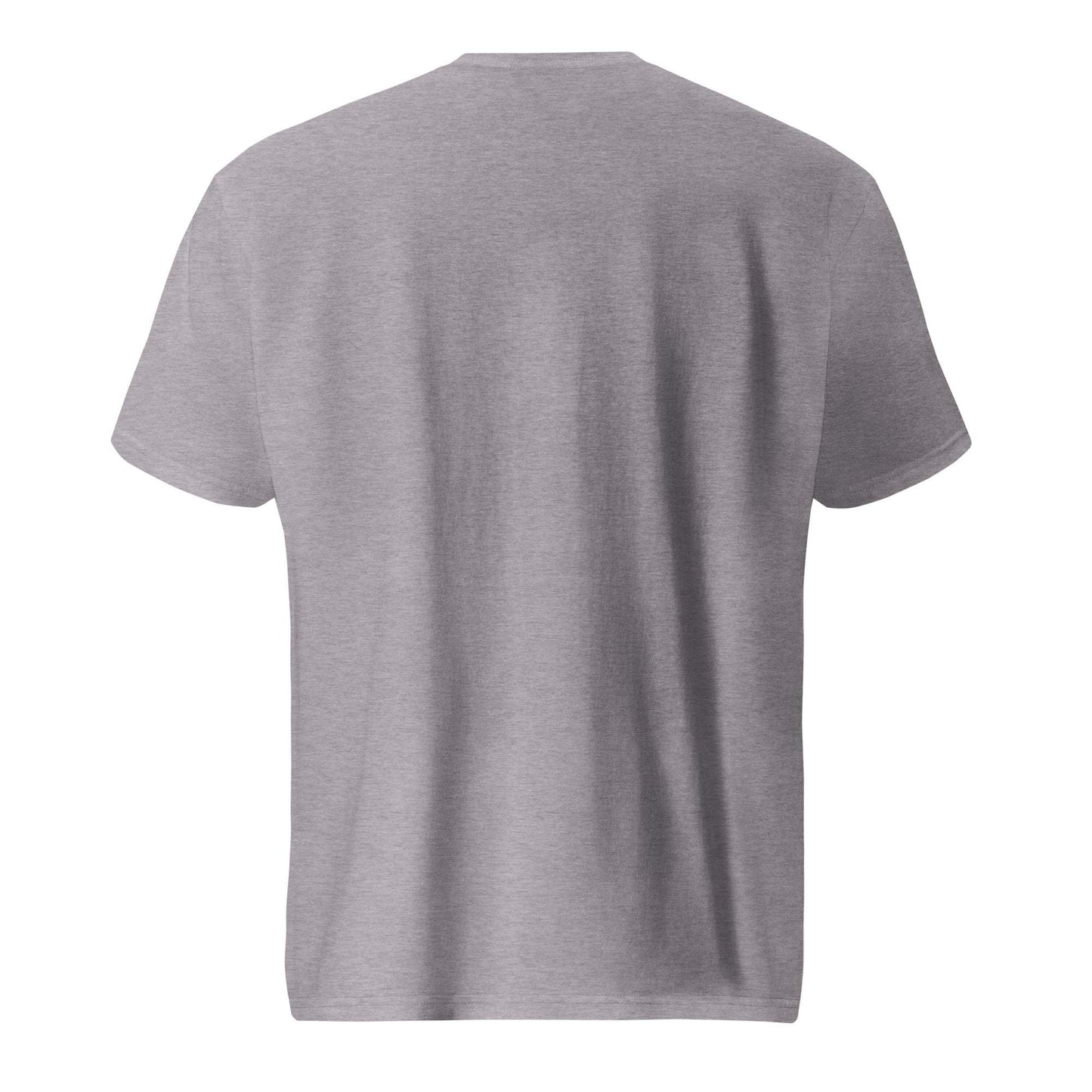 Short-sleeve t-shirt for track and field made of soft, thick cotton with a tubular, less fitted design