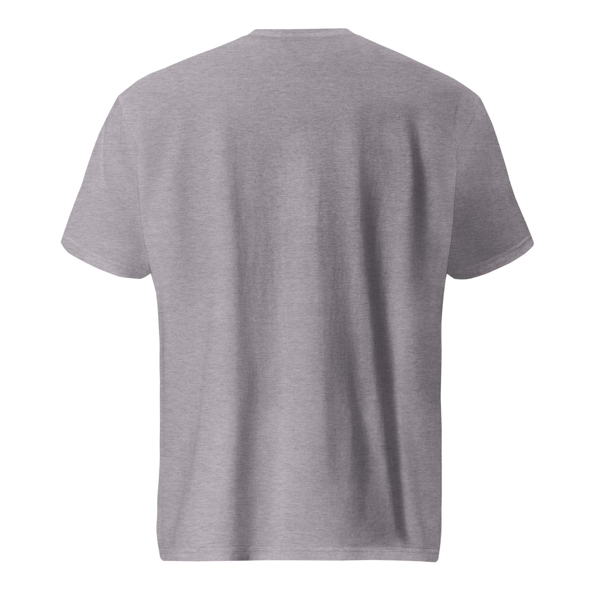 Short-sleeve t-shirt for track and field made of soft, thick cotton with a tubular, less fitted design