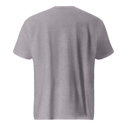 Short-sleeve t-shirt for track and field made of soft, thick cotton with a tubular, less fitted design