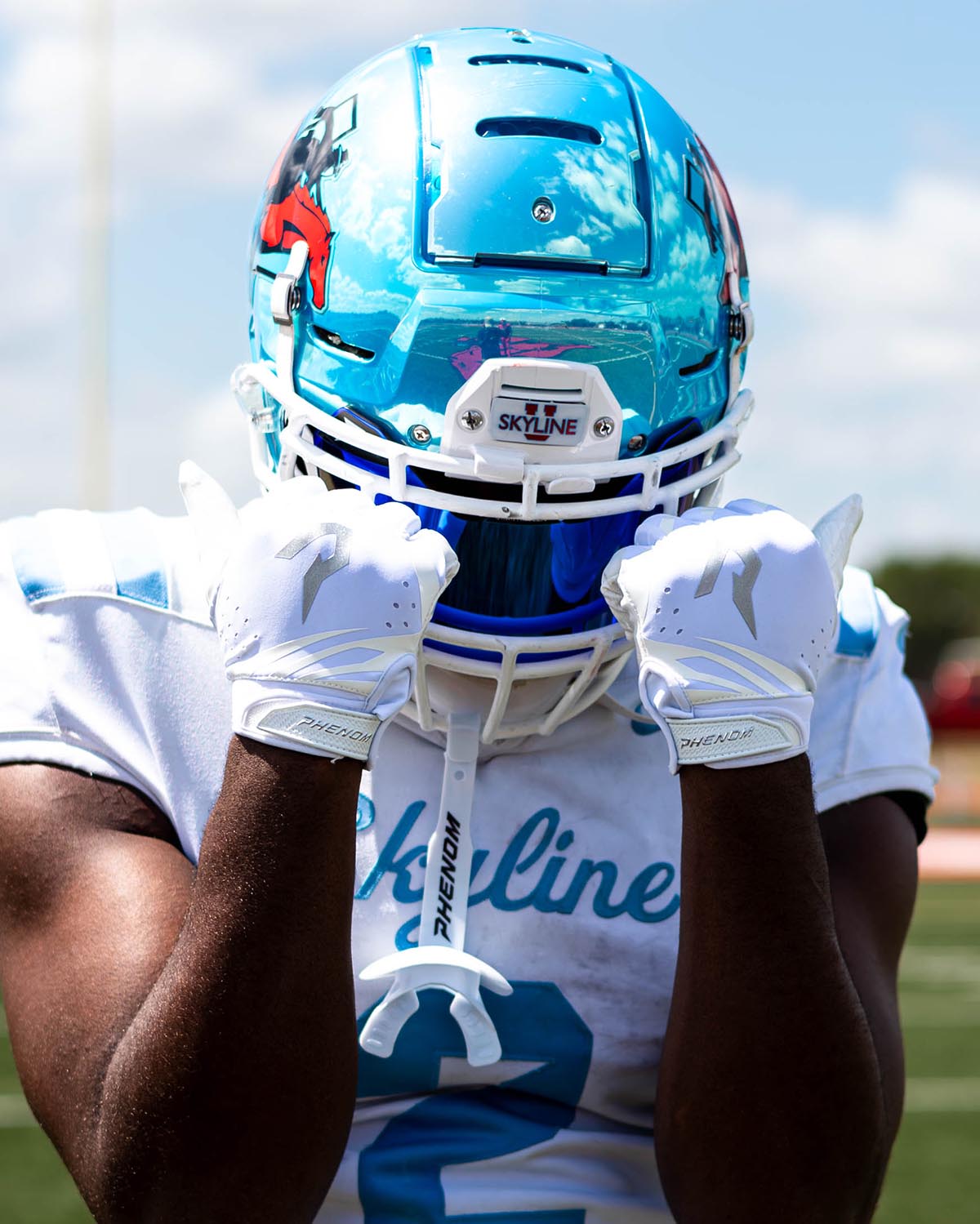 Phenom Elite VPS5 Adult Football Gloves - Team Colors - L2N2