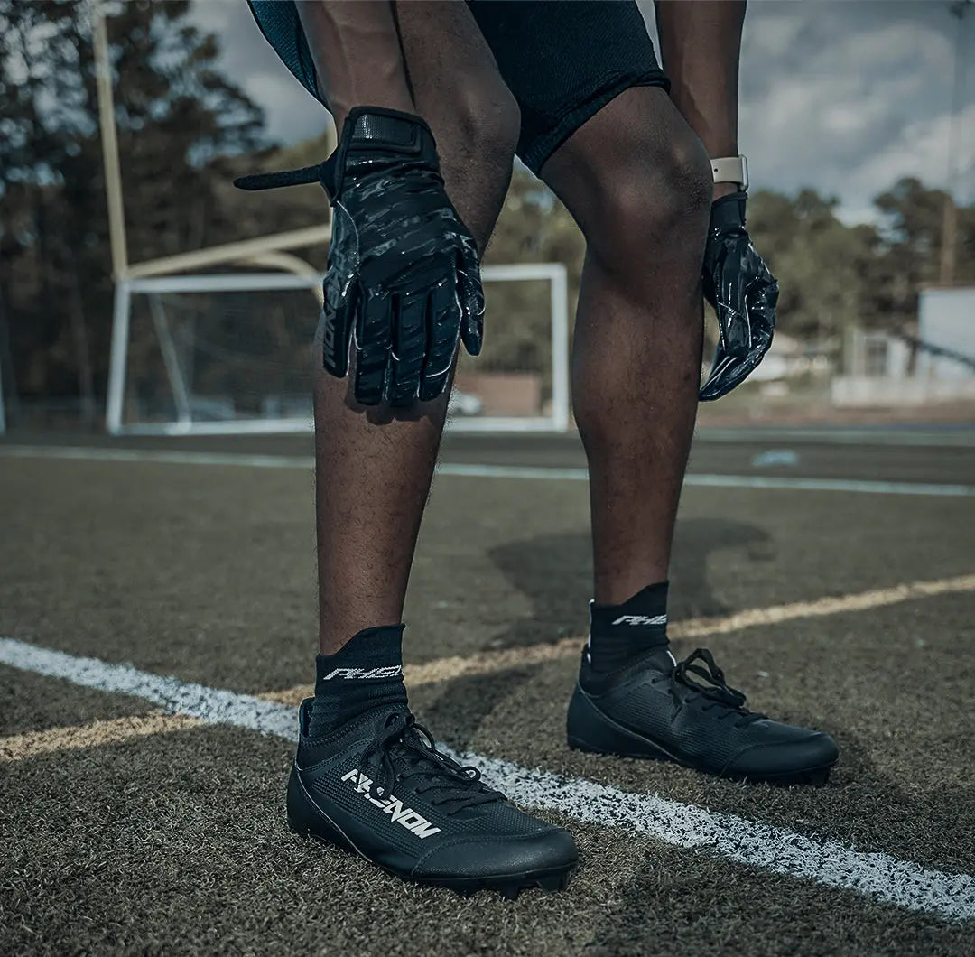 Velocity 3.0: Football Cleats - Black Phenom Elite Brand