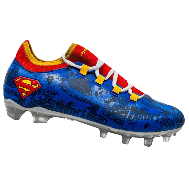 Superman Football Cleats - Velocity 2.0 by Phenom Elite Phenom Elite Brand