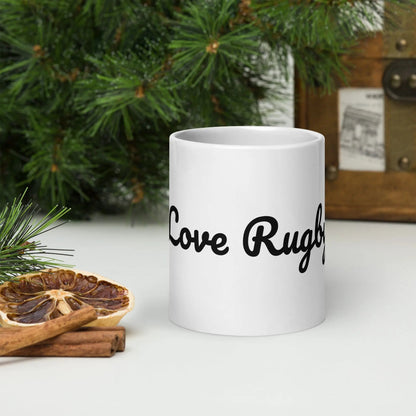 White glossy Rugby mug L2N2  Default Title