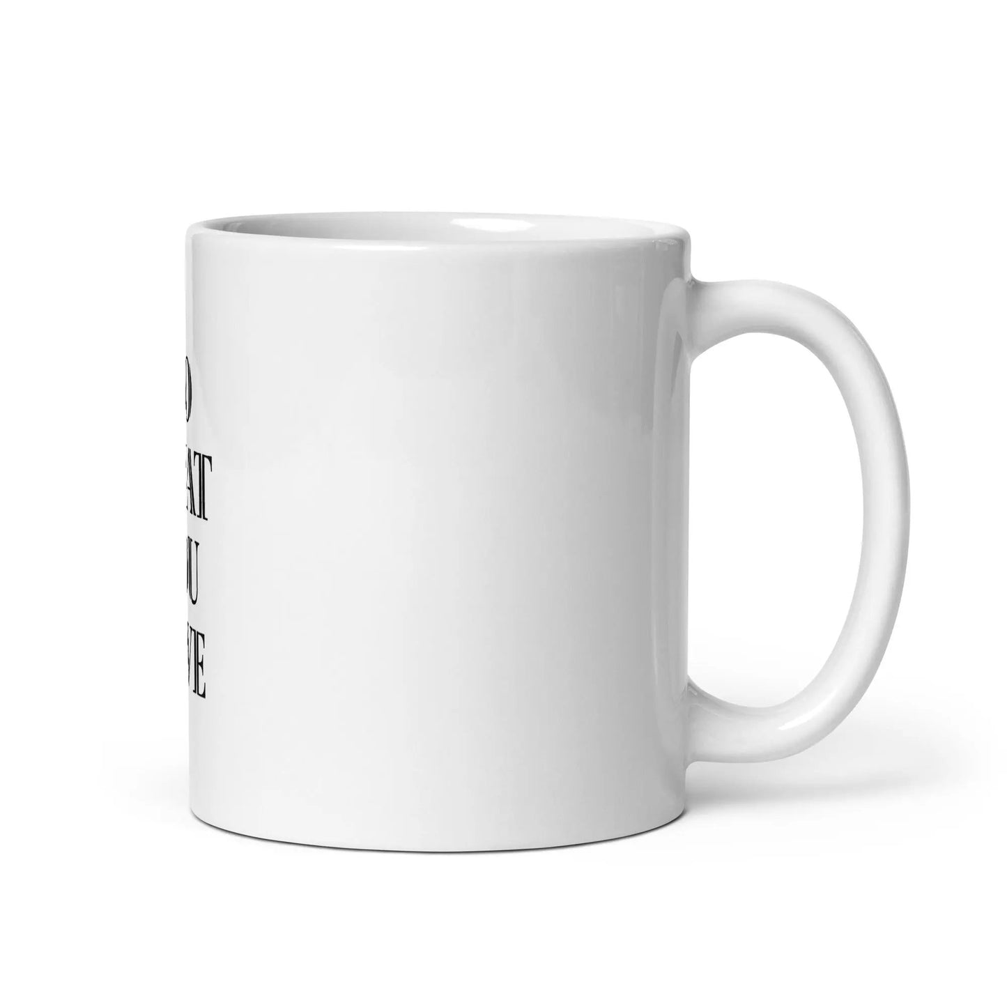White glossy mug L2N2  11 oz