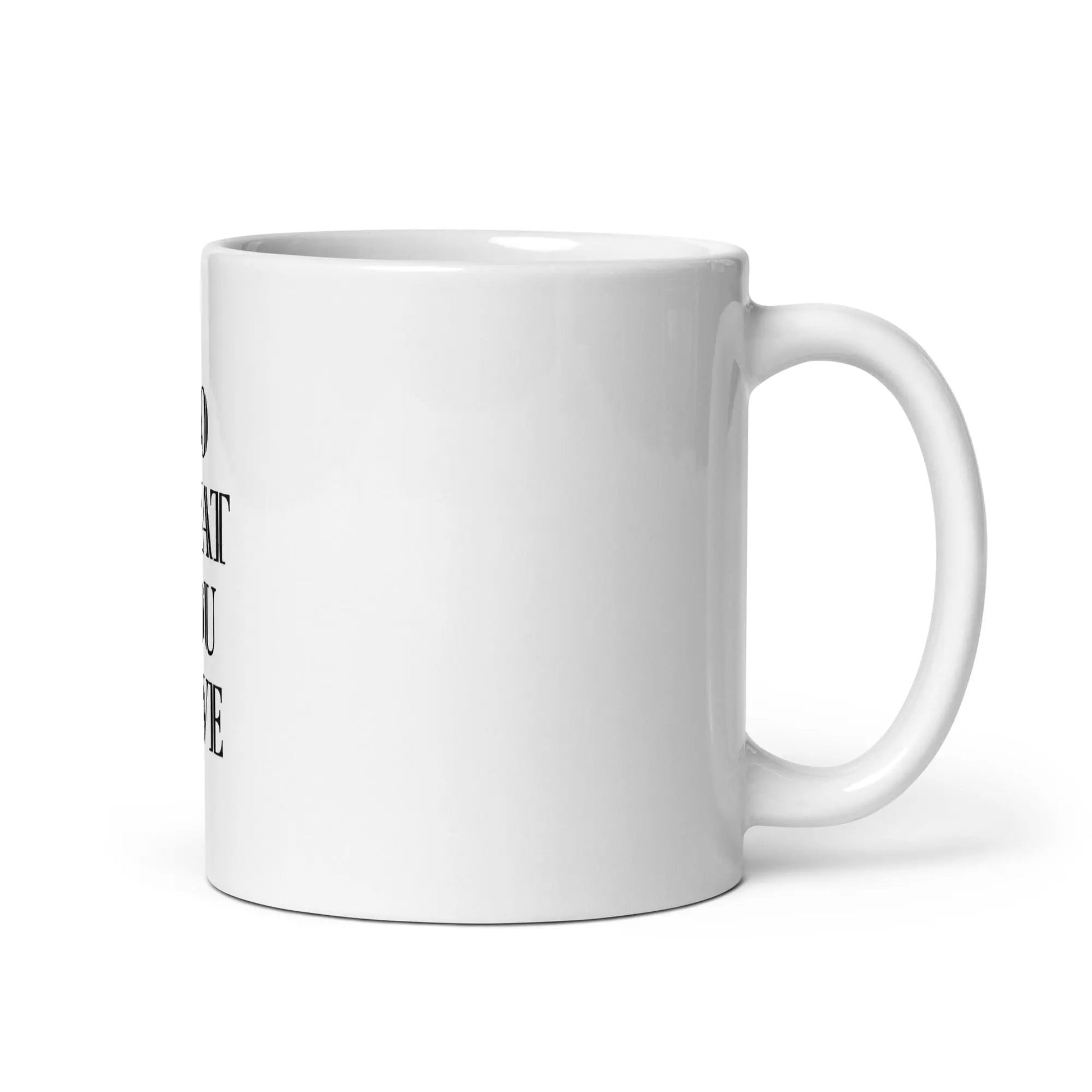 White glossy mug L2N2  11 oz