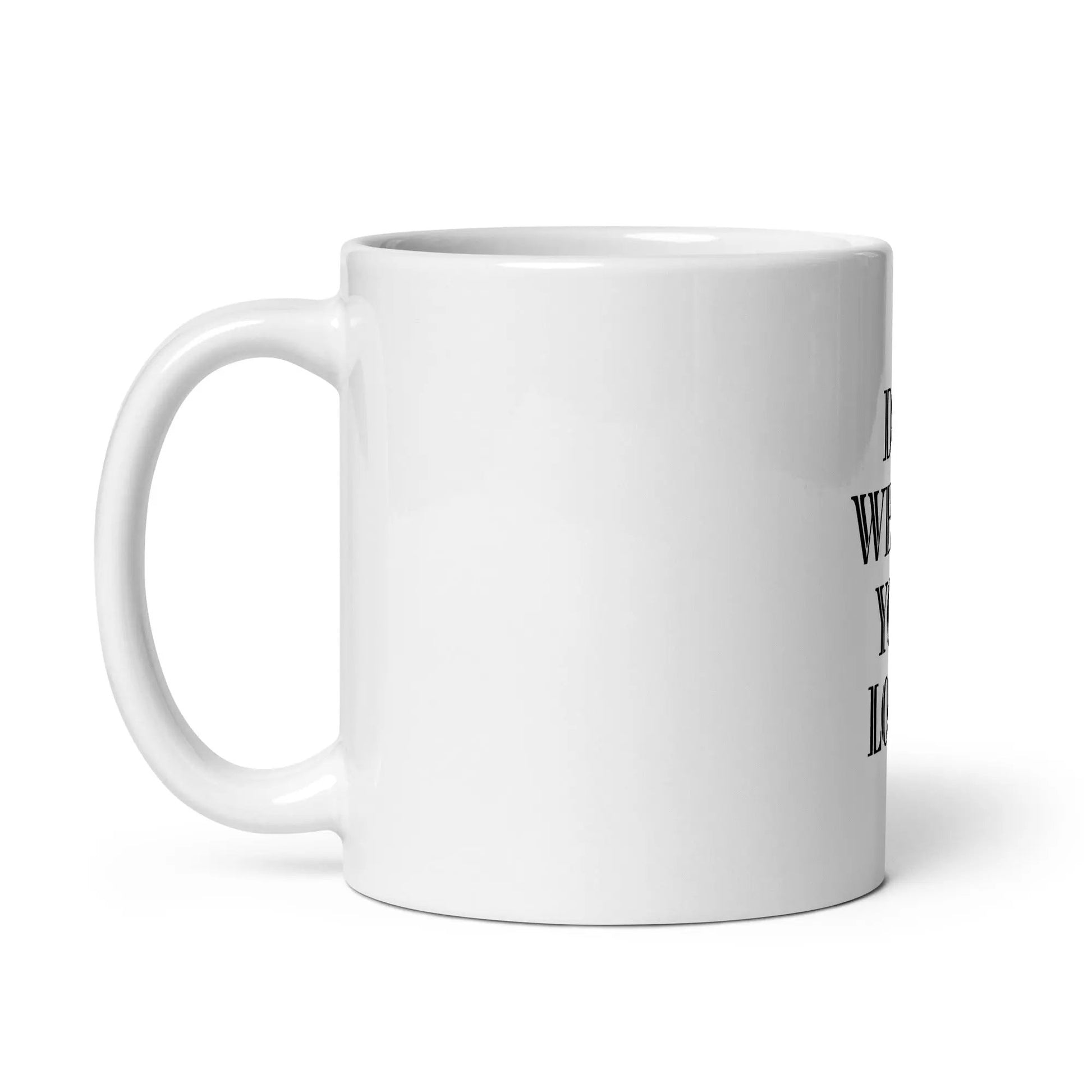 White glossy mug L2N2
