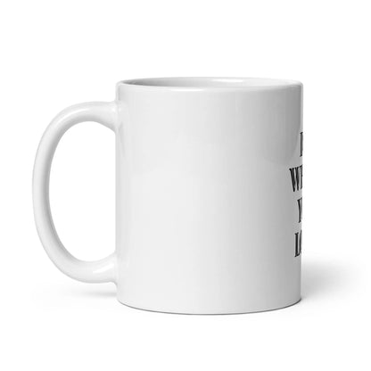 White glossy mug L2N2