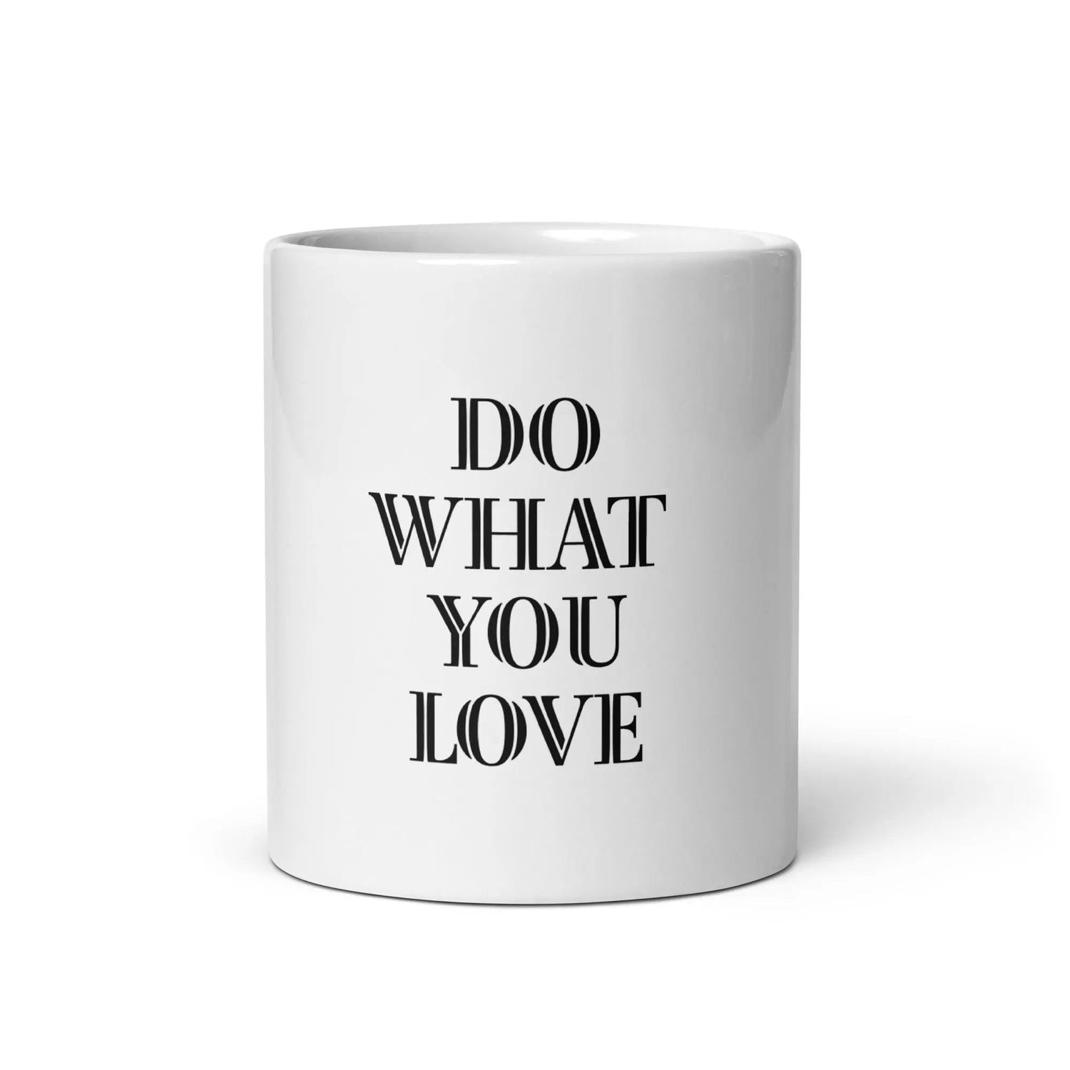 White glossy mug L2N2